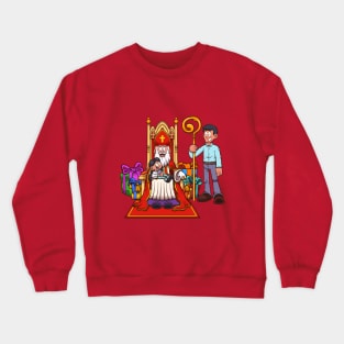 Saint Nicholas With Kid Crewneck Sweatshirt